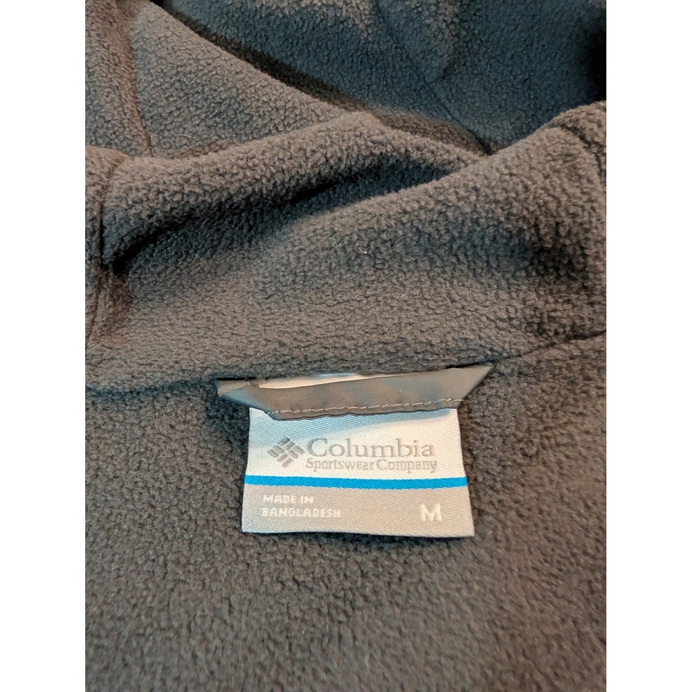 Columbia Women's Gray Black Lightweight Hooded Windbreaker Jacket Size Medium - Picture 8 of 10